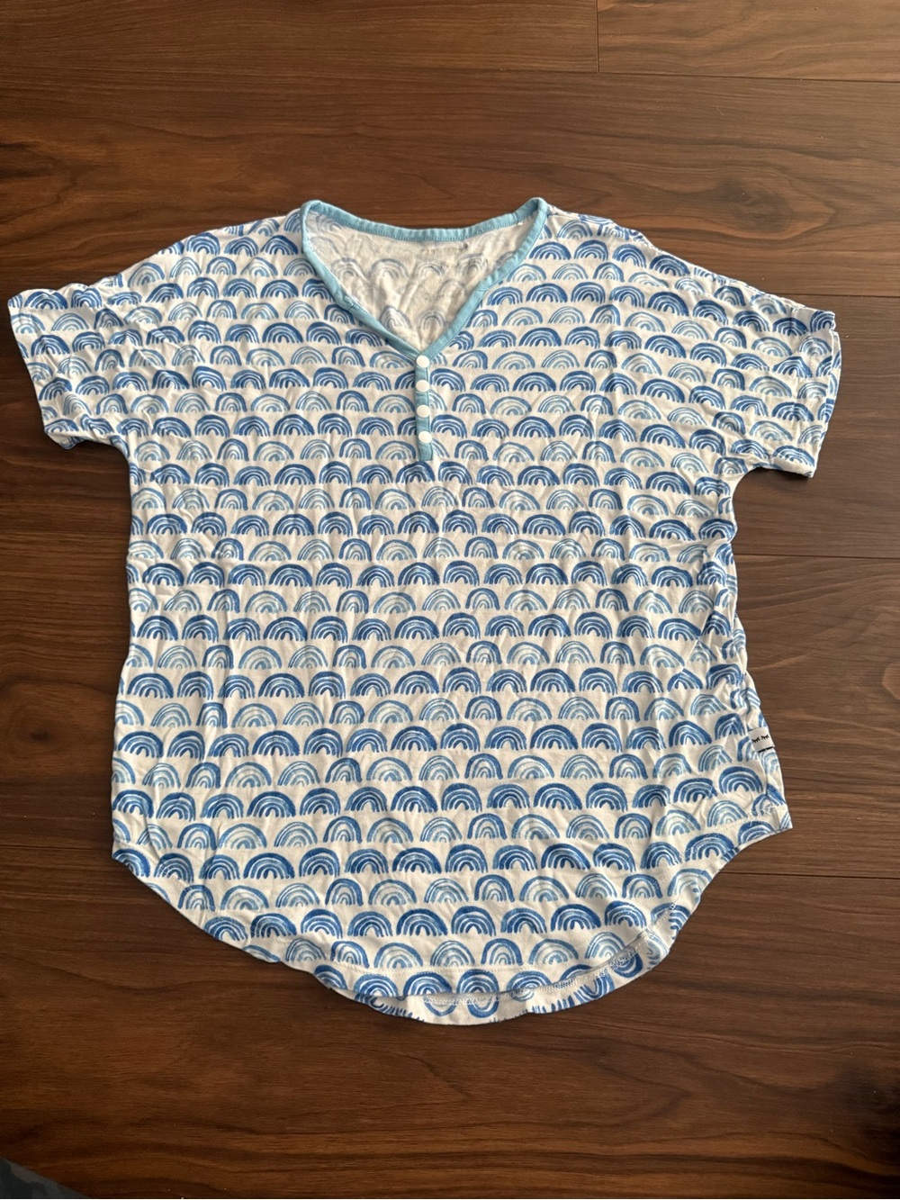 Little Sleepies Women’s Blue Rainbow Sleep Shirt